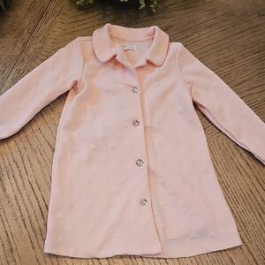 Nannette Light Pink Heart Pea Coat Size 4